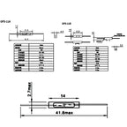 5pcs/Lot GPS-14A GPS-14B 14MM 11A 11B reed tube A normally open B normally closed plastic sealed magnetic switch