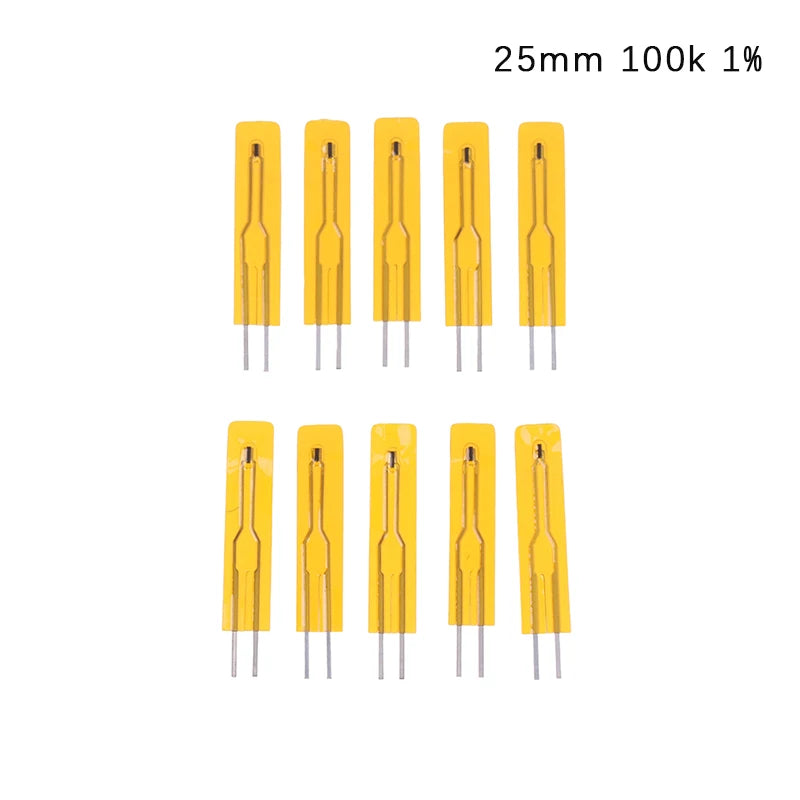 NEW 10pcs NTC Thin Film Thermistor 2.5cm 5cm 3950 10K 50K 100K MF5B SMD 1% 5% Temperature Sensor