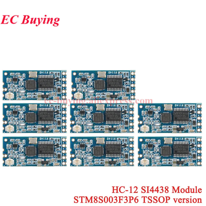 20Pcs/1pc HC-12 433Mhz SI4438 SI4463 Wireless Serial Port Module 1000m UART 3.3V/5V TTL Level With Antenna Bluetooth-compatible
