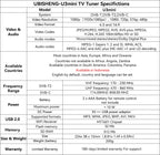 UBISHENG U3mini DVB T2 DVB C Digital TV Decoder HD Free TV Channels 7Days EPG TV Tuner for Spain France Itlay Columbia ect
