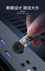 Metal CAT6A C-type RJ45 Network Direct Module Socket Cat 6A Ethernet Interface Data Signal Connector RJ45 Round Panel Sockets
