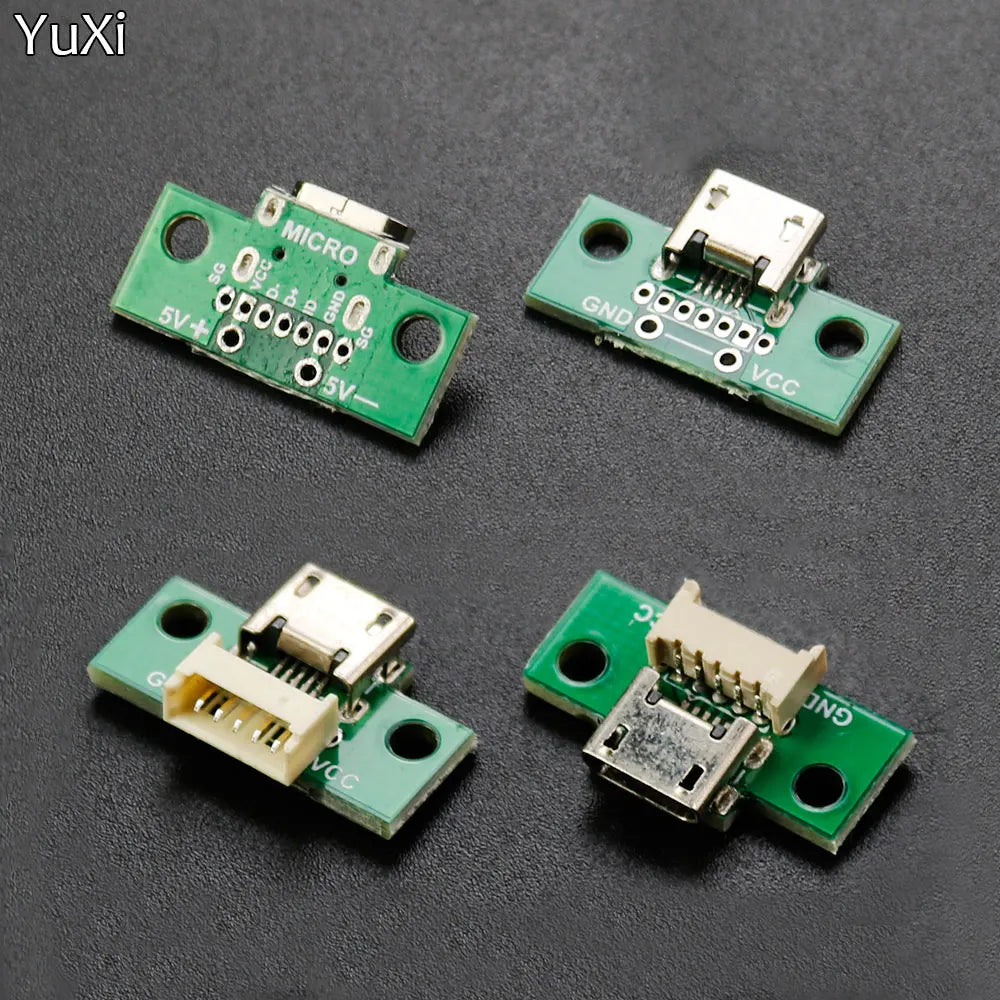 1PCS MICRO USB To DIP Adapter 5pin Female Connector B Type PCB Converter Breadboard USB-01 Switch Board SMT Mother Seat