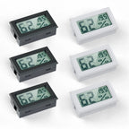 Mini Digital Hygrometer Gauge Thermometer, LCD Temperature Humidity Meter for Humidors Greenhouse Jars Grow Tent Box Garden