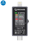 Mechanic T-824 No Disassembly Required Mobile Phone Tail Insertion Detector Digital Display Current Power Check Type-C Lightning