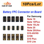 10Pcs Battery FPC Connector on Main Board Motherboard for Samsung S10 4G 5G Note 10 Plus Lite 20 Ultra Battery FPC Connector
