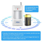 KERUI Wireless PIR Motion Sensor Alarm Detector For GSM WIFI W181 W202 Home Burglar Anti-Theft Alarm System Security