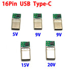 1PCS USB Type-C PD/QC Male Plug Decoy Board Fast Charge PCB 9V 12V 15V 20V Module PD 2 3.0 DC Trigger Cable QC4 Charge Connector