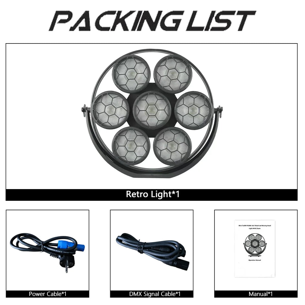 250W COB LED Linear Retro Vintage Stage Light 5050 RGB Fantasy DMX512 for Wedding Concert Theater Club DJ Live Show Party