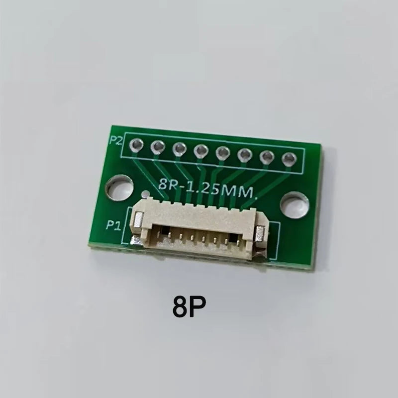 1/2/5pcs 1.25MM Pitch 4/6/8/10/12 FPC/FFC Adapter Connector 1.25 to 2.54 Circuit Board Horizontal Terminal Socket Test Board