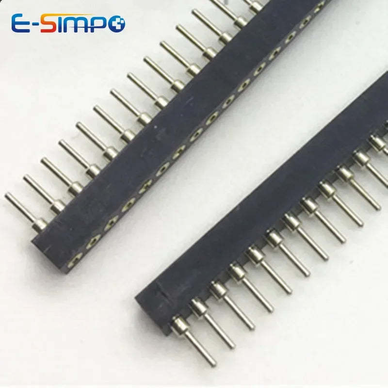 3pcs 1.778mm Round Single Row 1X40P Crystal Socket Male Female Pin Header PCB Board Connector