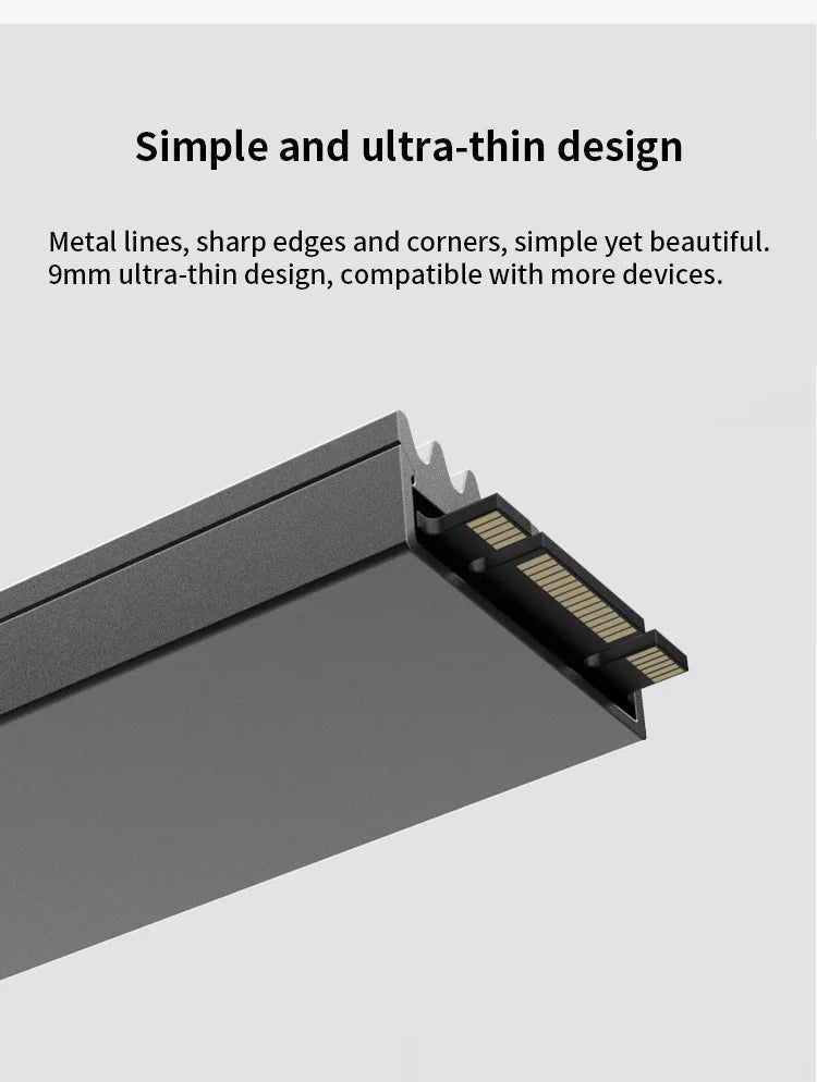 TEUCER SSD Heatsink M.2 NVME Solid State Disk Drive PC Radiator with Thermal Silicone pad for Desktop PC M.2 NVME PS5 Heatsink
