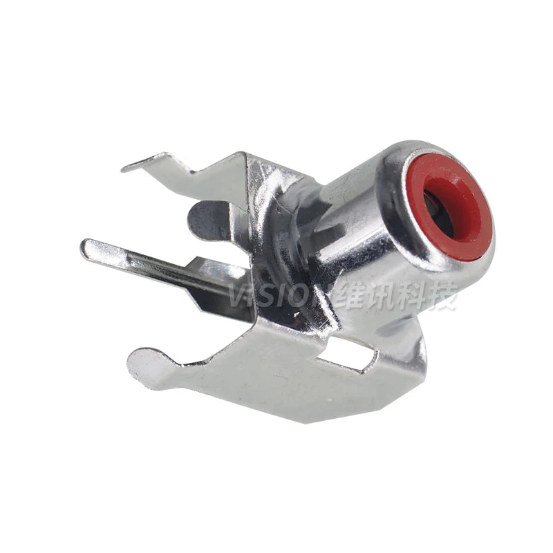5/10Pcs RCA AV With The Core Socket Hole Seat PCB Soldering Audio Video Jack Lotus Seat AV1-8.4-3B White/Yellow/Red