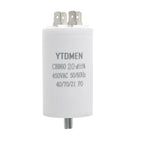 CBB60 Motor Capacitors with Screw Double Insert 450V AC Starting Capacitor 4uF~60uF capacitance for Air Compressor Water Pump