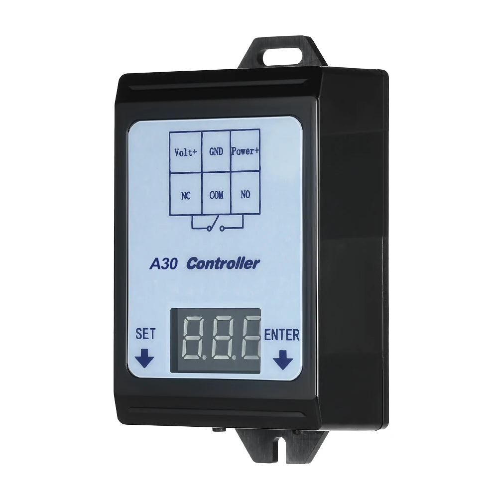 Relay Switch Controller DC 6~80V Voltage Detection Charging Discharge Monitor with Case Digital display DC voltage detection