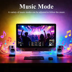 RGB Screen Backlight Strip Light 5V USB Bluetooth 24Keys Remote Kit Music Sycn Atmosphere APP Dreamy for Party Gaming Room Decor