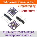 1/5/10/30Pcs MP34DT01 MP34DT05 PDM MEMS Microphone Module Digital Audio Pickup Sensor Board For Arduino DIY Audio Project