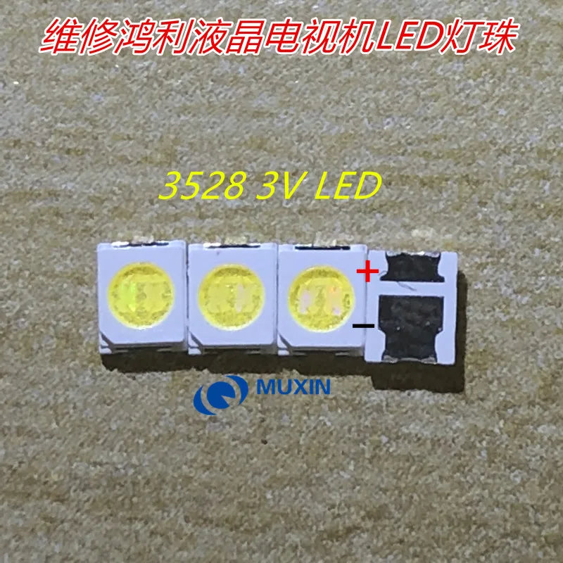 HONGLI TRONIC DOUBLE CHIPS LED Backlight 1210 3528 2835 1W 3V 100LM Cool white LCD Backlight for TV TV Application 120PCS
