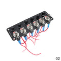 3/6 Gang Toggle Switch Panel On/Off Rocker Toggle Switch with 10A Fuse Racing Cars RV Camper Marine Boat Yacht 12V/24V Switches