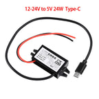 DC-DC Step Down Buck Converter Power Supply Module for Car 12V to 5V 3A 15W for Car Male Female USB Mini USB Micro USB Adapter