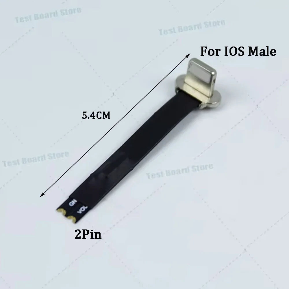 1pc USB C Type-C FPC 2pin3pin with Resistor R1 Soft Flat Cable Male Charging Cable Fast Charge Charging Wire Extention for Phone