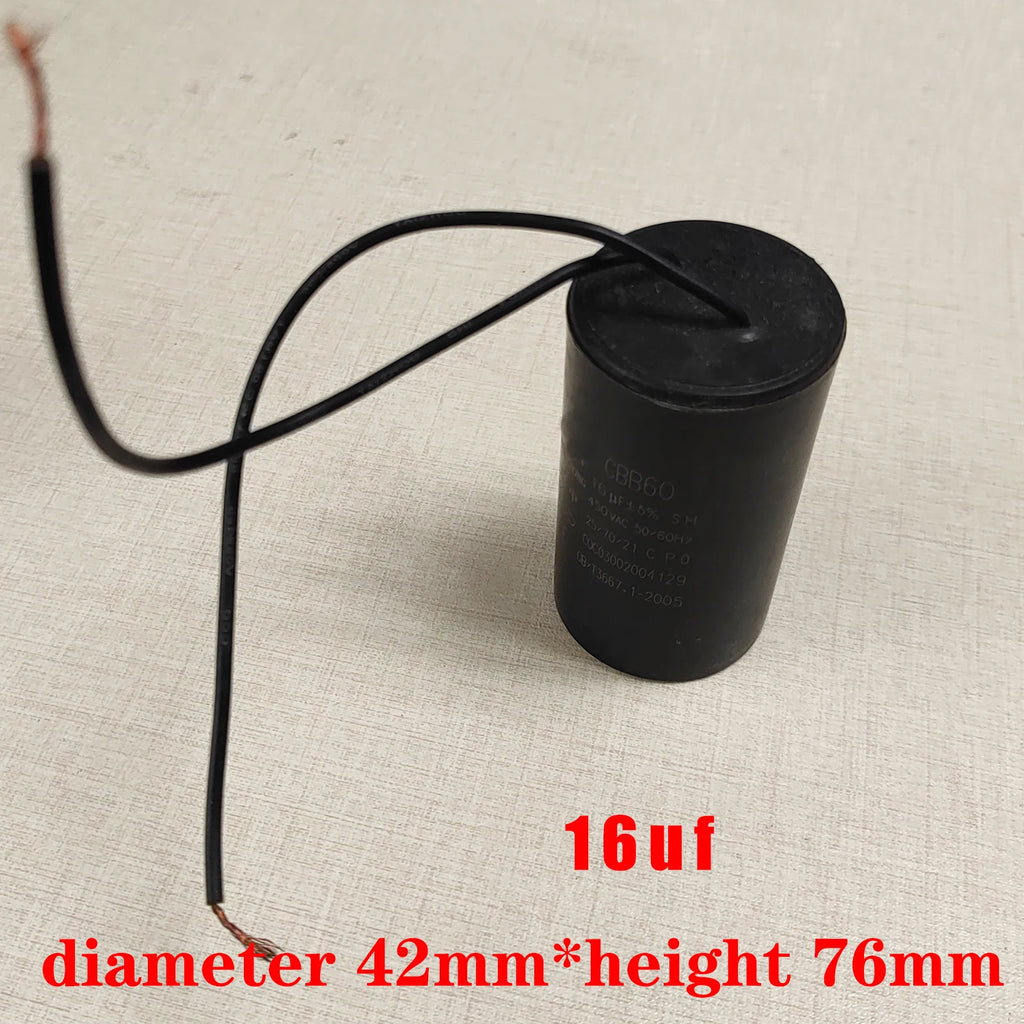 1PCS CBB60 Run Start Capacitors AC 450V 50/60Hz, Motor Running Capacitor for Washing Machine, Cleaning Machine Pump Motor
