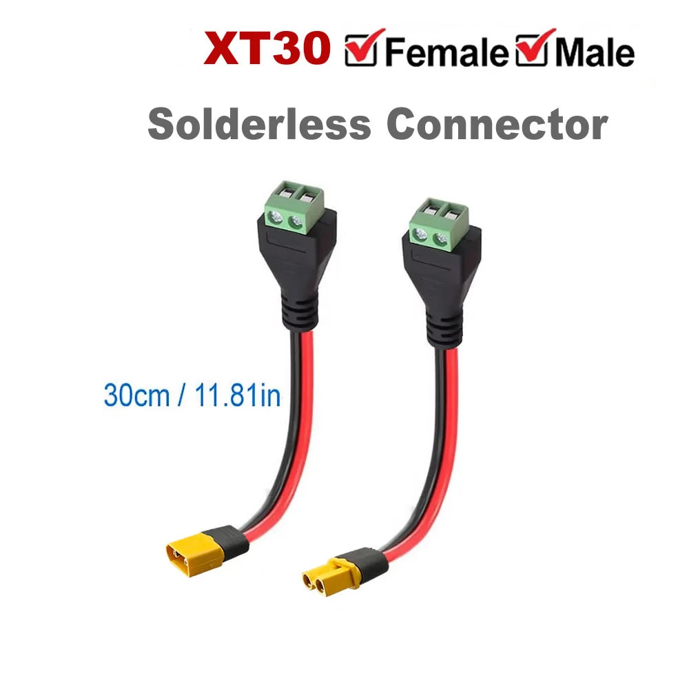 XT30 Connector Plug with Sheath Housing Male/Female XT30 Plugs and Welding Fixtures For RC Lipo Battery Cars Drones Airplane