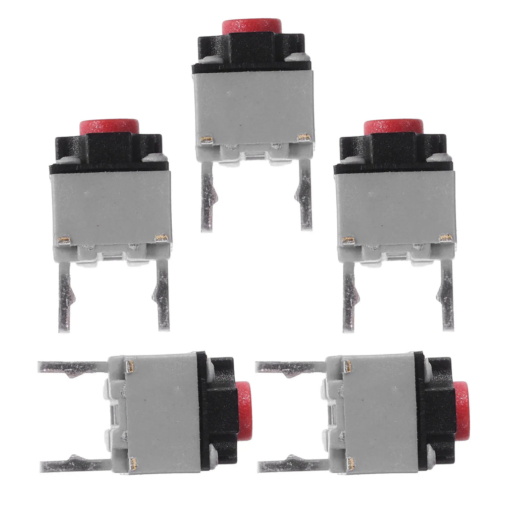 5Pcs Silent Micro Push Button Switch 6x6x7.3mm Ultra Quiet Tactile for Electronics Control Panels