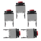 5Pcs Silent Micro Push Button Switch 6x6x7.3mm Ultra Quiet Tactile for Electronics Control Panels