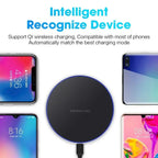 Wireless Charger For iPhone 17 16 15 14 13 Pro Max Induction Fast Charging Pad Dock Station For Samsung S25 S24 Xiaomi Huawei