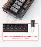 ENMG AC Inline 2 4 6 8 10 12 16-Way Solid State Relay Module RT-SSK Non-contact DC PLC AC Amplifier Board 5-24V Fuse Protections