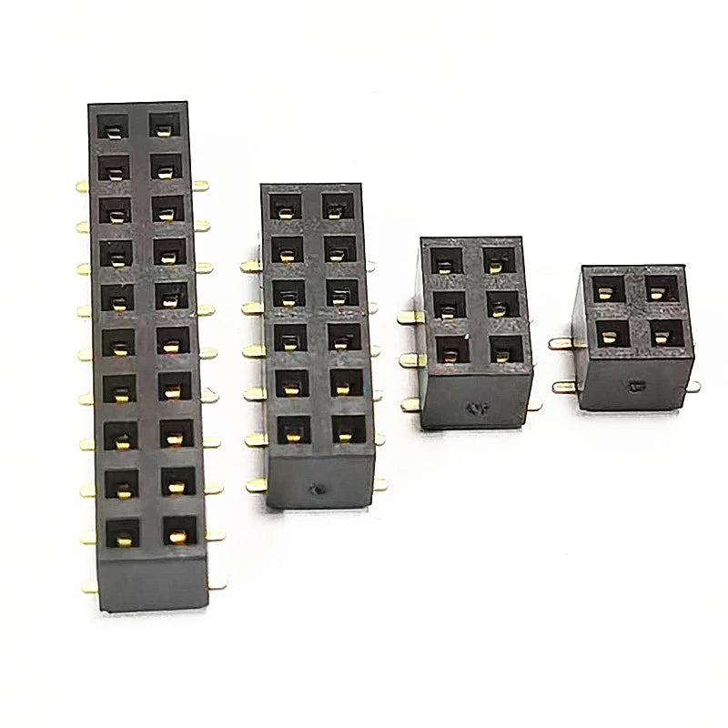 50pcs 2.54mm PH5.0 SMD 2X3/4/5/6/7/8/10/12/20P Plastic Height 5.0 Double Row Goldplated Rohs PCB Female Pin Header Connector