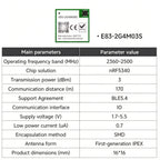 E73-2G4M08S1C/CX  E73-2G4M08S1E/EX E83-2G4M03S EBYTE E73 Series Wireless BLE Module BLE4.0/5.1/5.1 nRF52840 nRF52833 nRF5340