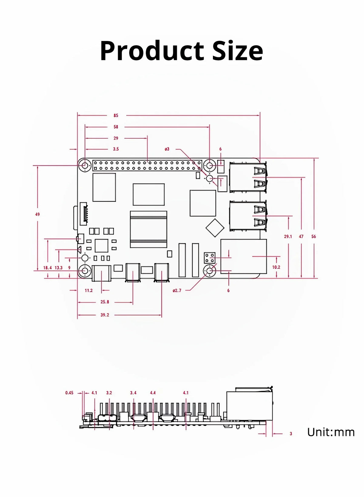 Raspberry Pi 5 2GB 4GB 8GB RAM Development Board Cortex-A76 WiFi Bluetooth PCIe USB3.0 4K Linux Mini Computer