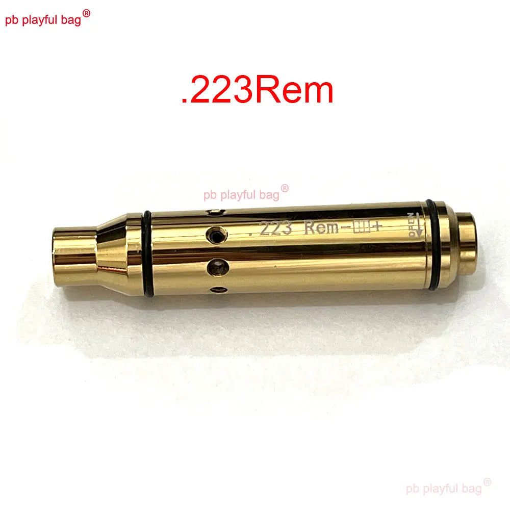 Outdoor Sports Tactical Red Laser Cartridge Bore Sighter .223Rem 40S&W 45ACP 9mm Training 2MW Laser Bullet Toy Accessories QG542