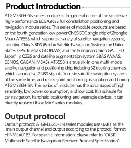 GPS+BDS Beidou dual-mode module, flight control satellite positioning navigator, ATGM336H replacement, for NEO-M8N