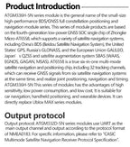 GPS+BDS Beidou dual-mode module, flight control satellite positioning navigator, ATGM336H replacement, for NEO-M8N