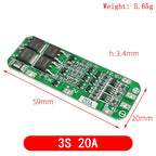 1S 2S 3S 4S 3A 20A 30A Li-ion Lithium Battery 18650 Charger PCB BMS Protection Board For Drill Motor Lipo Cell Module
