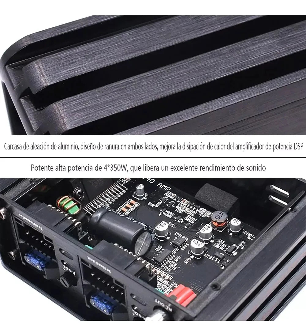 AiteFeir Android Car Audio DSP Amplifier 4-6 Channel Sound Processor with Wiring Harness for Car Stereo Upgrade