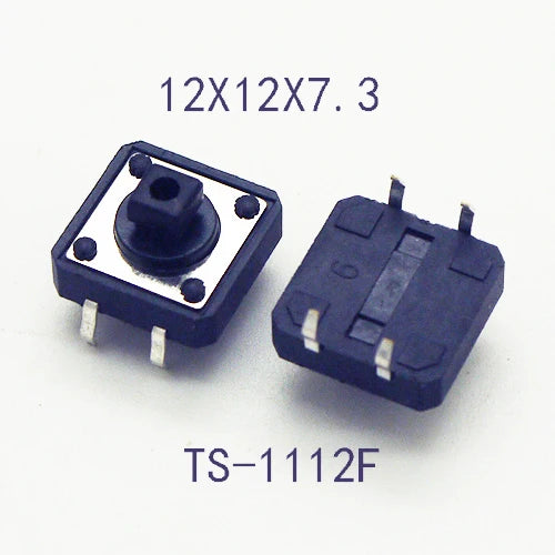 10 Sets Momentary Tactile Button 4PIN SMT/DIP 12X12mm H=9.8/9/16.8mm With Cap Tact Switch Push Button Switch Micro Key Button