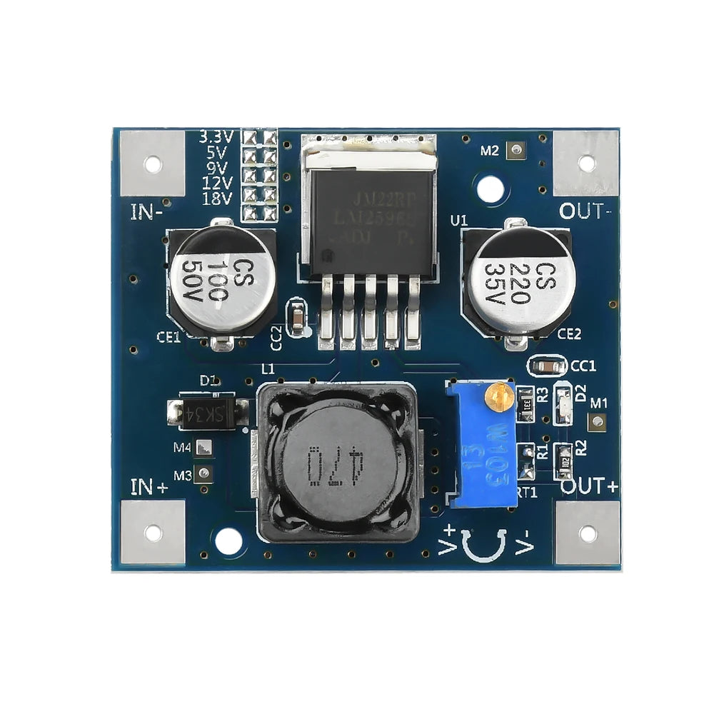 LM2596 Step-Down Module DC1.5-35V Adjustable Voltage Power Module DC 3-40V To 3.3V/5V/9V/12V/18V Fixed Voltage Step-Down Module