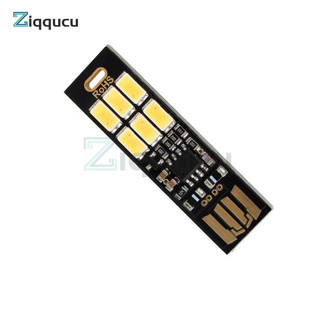 Mini USB LED Night Lamp Dimmable SMD 5730 USB Book Light Touch Control 6 leds Light For Laptop PC Book Reading Table Lamp