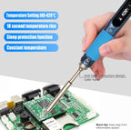 Pine64 Smart Mini Pinecil Soldering Iron With B2 BC2 KU C1 ILS I C4 D24 K Tips With DC power supply Storage Bag