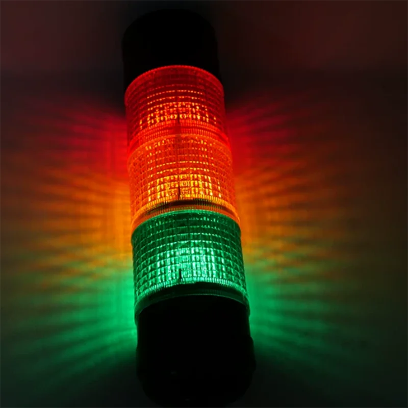 Zusen 70mm T7-RG-BZ-2/2Y 12V 24V Two-story Warning light signal LED three-color machine tool indicator Buzzer