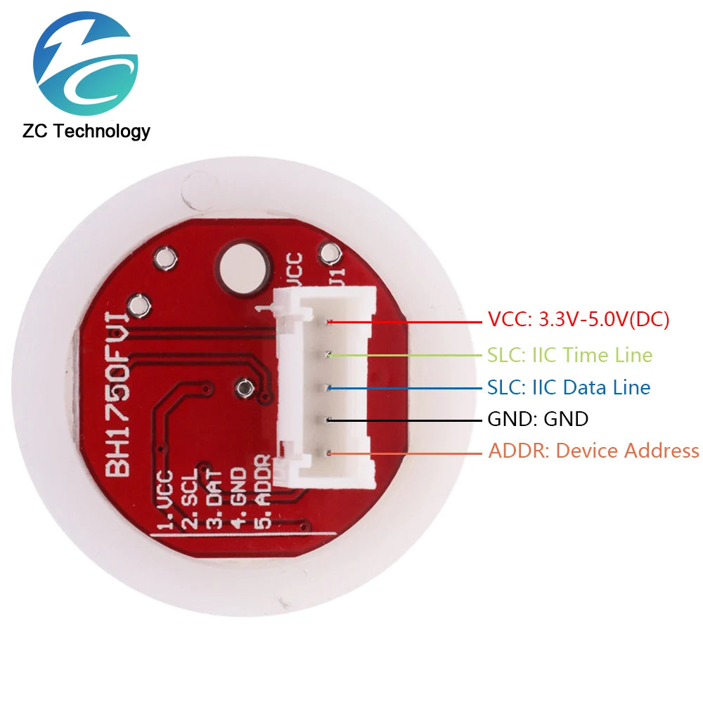 Intelligent Electronic BH1750 BH1750FVI Chip Light Intensity Light Module Light Ball for Arduino