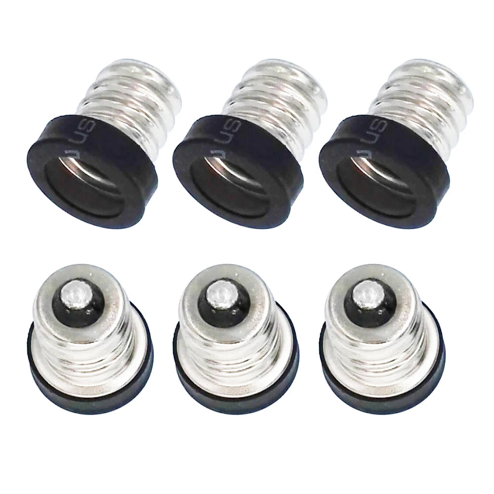 8pcs E12 to E11 Adapter E-Simpo PBT Copper E12 Mini Chandelier Lamp Base to Mini E11 Bulb Lamp Holder Converter