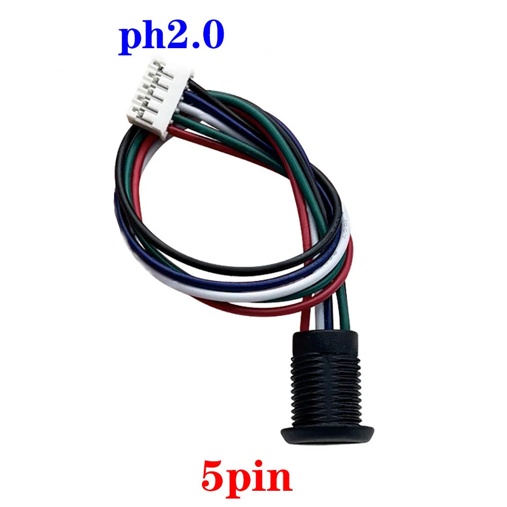 2/4/5/6Pin Type-C USB High Current Charging Socket with PH2.54 Nut Snap Lock Plate Female Type C Waterproof Female Connector
