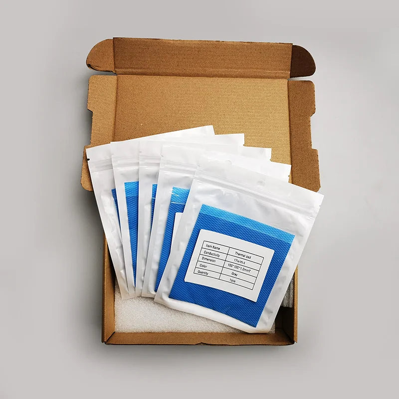 24W/mK High Performance Thermal Pad 100x100mm Thickness 0.75-2.25mm Thermal Silicone Pads for LED Light CPU GPU PCCooling