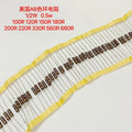 10-500PCS Brand new original American AB resistors 1/2W, 0.5W, 10R, 12R, 51R, 100R, 120, 150, 180, 200, 220, 330R, 560R, 680R