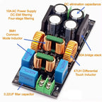 ABZZ-2X AC EMI Filter Audio Power Amplifier EMC EMI Electromagnetic Interference Purify Power DC Differential Mode Common,10A