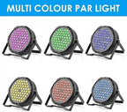 8PCS 60LED Par Light RGB Stage Light DMX512 Sound-Activated DJ Disco Light Wedding Festival Bar Atmosphere Light Audience Light